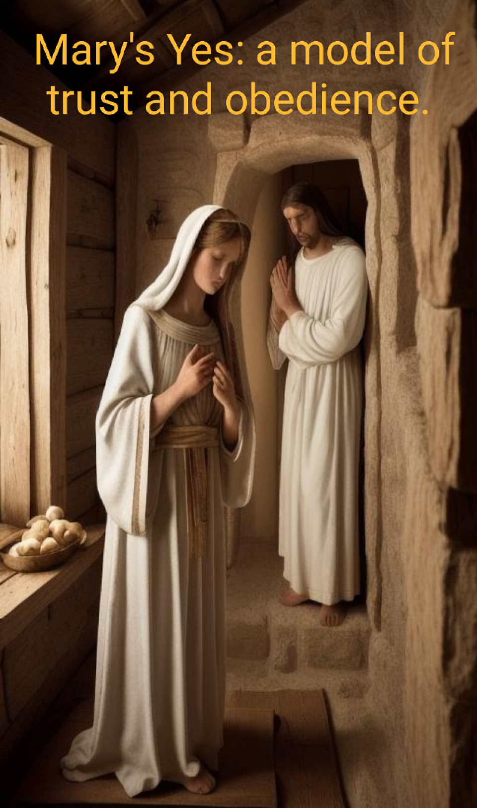 Mary's Yes: a model of trust and obedience.